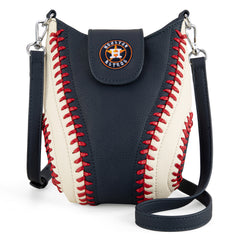 MLB-HA105  MLB Houston Astros Team  Baseball Stitch Crossbody -Navy