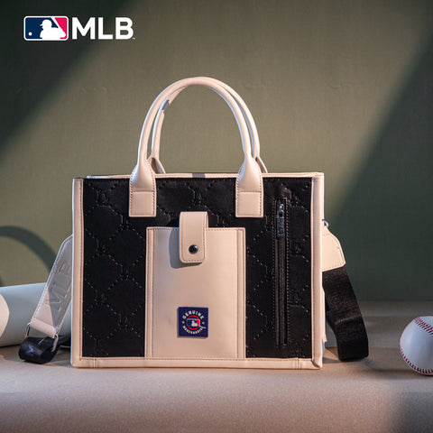 MLB-LA100-100  MLB Los Angeles Dodgers Team Whipstitch Tote/Crossbody