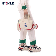 MLB-LA103   MLB  Los Angeles Dodgers Team Tote/Crossbody with Baseball Coin Pouch