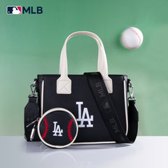 MLB-LA103   MLB  Los Angeles Dodgers Team Tote/Crossbody with Baseball Coin Pouch