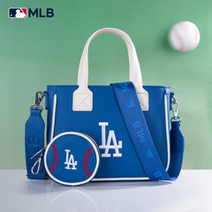 MLB-LA103   MLB  Los Angeles Dodgers Team Tote/Crossbody with Baseball Coin Pouch