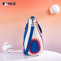 MLB-LA105   MLB Los Angeles Dodgers Team Baseball Stitch Crossbody -Blue