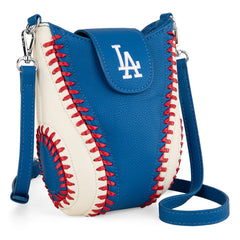 MLB-LA105   MLB Los Angeles Dodgers Team Baseball Stitch Crossbody -Blue