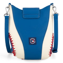 MLB-LA105   MLB Los Angeles Dodgers Team Baseball Stitch Crossbody -Blue