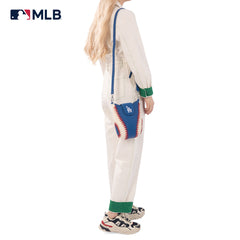 MLB-LA105   MLB Los Angeles Dodgers Team Baseball Stitch Crossbody -Blue