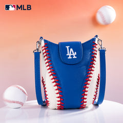 MLB-LA105   MLB Los Angeles Dodgers Team Baseball Stitch Crossbody -Blue