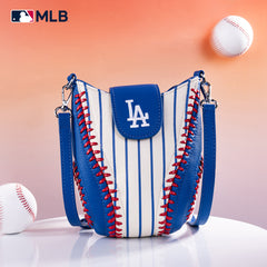 MLB-LA105   MLB Los Angeles Dodgers Team Baseball Stitch Crossbody - Stripe