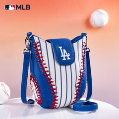 MLB-LA105   MLB Los Angeles Dodgers Team Baseball Stitch Crossbody - Stripe