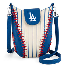 MLB-LA105   MLB Los Angeles Dodgers Team Baseball Stitch Crossbody - Stripe