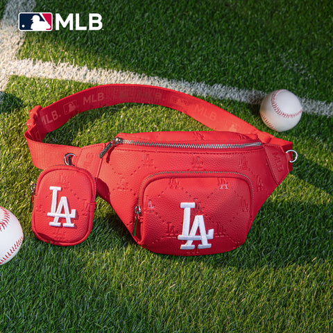 MLB-LA20-320  MLB  Los Angeles Dodgers Team Fanny Pack Belt Sling Bag