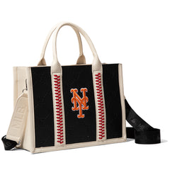 MLB-MT100-100  MLB New York Mets Team Whipstitch Tote/Crossbody