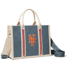 MLB-MT100-100  MLB New York Mets Team Whipstitch Tote/Crossbody