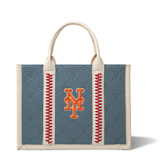 MLB-MT100-100  MLB New York Mets Team Whipstitch Tote/Crossbody