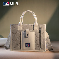 MLB-MT100-100  MLB New York Mets Team Whipstitch Tote/Crossbody