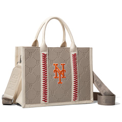 MLB-MT100-100  MLB New York Mets Team Whipstitch Tote/Crossbody