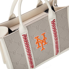 MLB-MT100-100  MLB New York Mets Team Whipstitch Tote/Crossbody