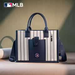 MLB-MT100-100  MLB New York Mets Team Whipstitch Tote/Crossbody