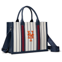 MLB-MT100-100  MLB New York Mets Team Whipstitch Tote/Crossbody