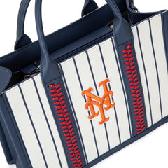 MLB-MT100-100  MLB New York Mets Team Whipstitch Tote/Crossbody