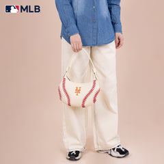 MLB-MT101  MLB New York Mets Team Hobo Bag/Shoulder Bag