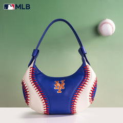 MLB-MT101  MLB New York Mets Team Hobo Bag/Shoulder Bag