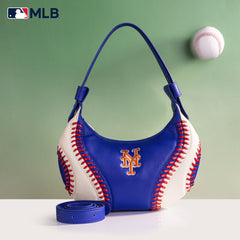 MLB-MT101  MLB New York Mets Team Hobo Bag/Shoulder Bag