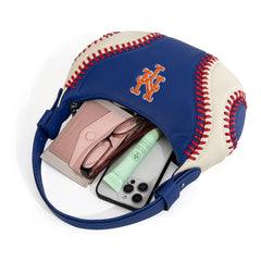 MLB-MT101  MLB New York Mets Team Hobo Bag/Shoulder Bag