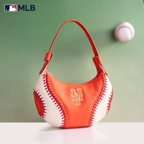 MLB-MT101  MLB New York Mets Team Hobo Bag/Shoulder Bag