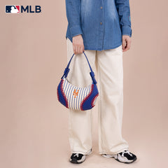 MLB-MT101  MLB New York Mets Team Hobo Bag/Shoulder Bag