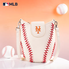 MLB-MT105    MLB New York Mets Team Baseball Stitch Crossbody