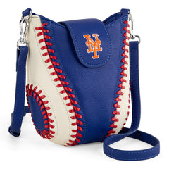 MLB-MT105    MLB New York Mets Team Baseball Stitch Crossbody