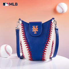 MLB-MT105    MLB New York Mets Team Baseball Stitch Crossbody