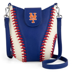 MLB-MT105    MLB New York Mets Team Baseball Stitch Crossbody