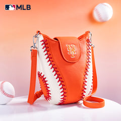 MLB-MT105    MLB New York Mets Team Baseball Stitch Crossbody