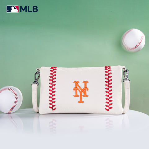 MLB-MT106  MLB New York Mets Team Bi-Fold Clutch/Crossbody