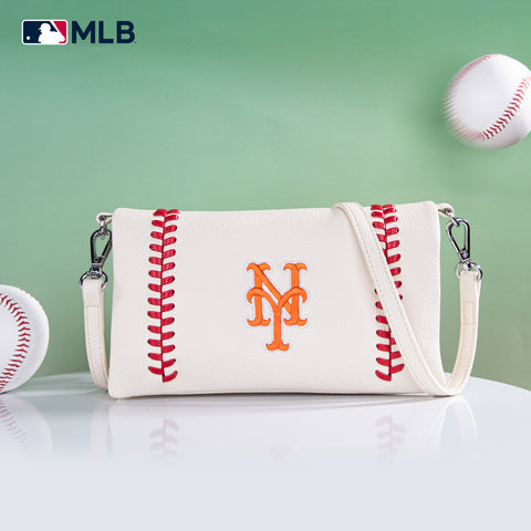 MLB-MT106  MLB New York Mets Team Bi-Fold Clutch/Crossbody