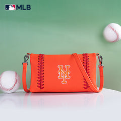 MLB-MT106  MLB New York Mets Team Bi-Fold Clutch/Crossbody