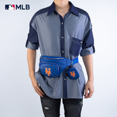 MLB-MT20-320  MLB  New York Mets Team Fanny Pack Belt Sling Bag