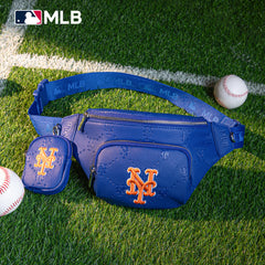 MLB-MT20-320  MLB  New York Mets Team Fanny Pack Belt Sling Bag