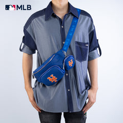 MLB-MT20-320  MLB  New York Mets Team Fanny Pack Belt Sling Bag