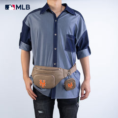 MLB-MT20-320  MLB  New York Mets Team Fanny Pack Belt Sling Bag