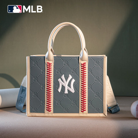 MLB-NY100-100   MLB New York Yankees Team Whipstitch Tote/Crossbody