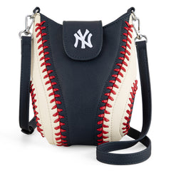 MLB-NY105   MLB New York Yankees Team  Baseball Stitch Crossbody - Navy