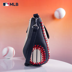 MLB-NY105   MLB New York Yankees Team  Baseball Stitch Crossbody - Stripe