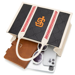 MLB-SF100-100   MLB San Francisco Giants Team Whipstitch Tote/Crossbody