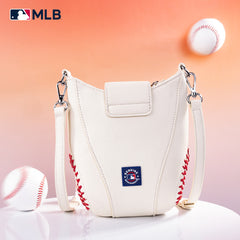 MLB-SF105  MLB San Francisco Giants Team Baseball Stitch Crossbody - Beige