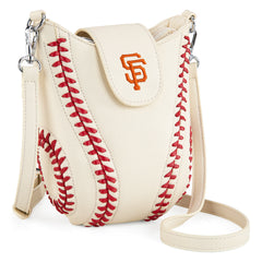 MLB-SF105  MLB San Francisco Giants Team Baseball Stitch Crossbody - Beige