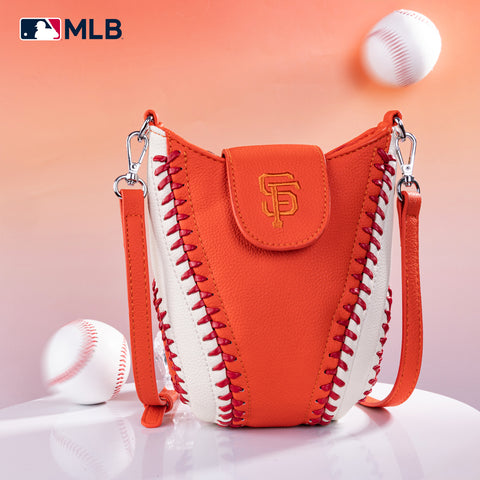 MLB-SF105  MLB San Francisco Giants Team Baseball Stitch Crossbody -Orange