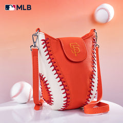 MLB-SF105  MLB San Francisco Giants Team Baseball Stitch Crossbody -Orange