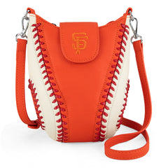 MLB-SF105  MLB San Francisco Giants Team Baseball Stitch Crossbody -Orange